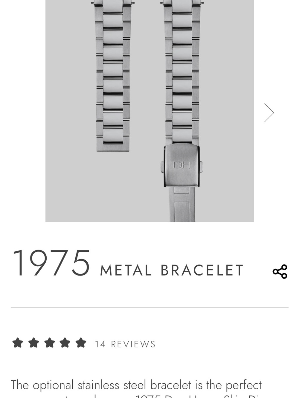 Dan Henry 1975 Skin Diver Steel Bracelet - 20mm